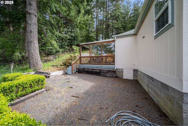 view of patio / terrace featuring a deck