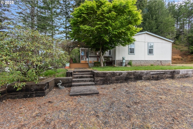 exterior space with a porch