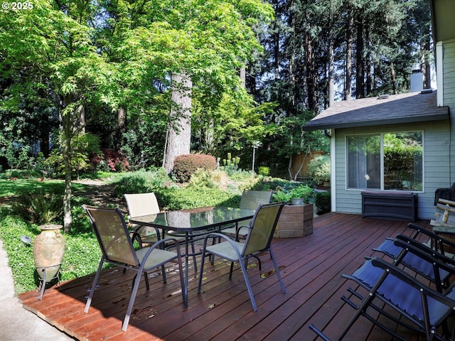 18495 Terry Ave, Lake Oswego, OR 97035 - deck with outdoor dining space