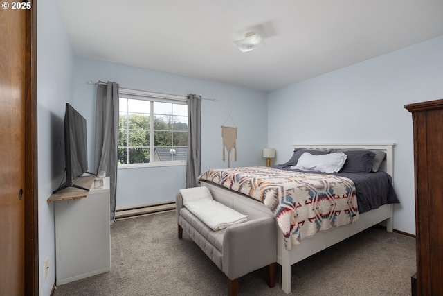 2950 SW Beach Ave, Lincoln City, OR 97367 - carpeted bedroom featuring a baseboard radiator and baseboards