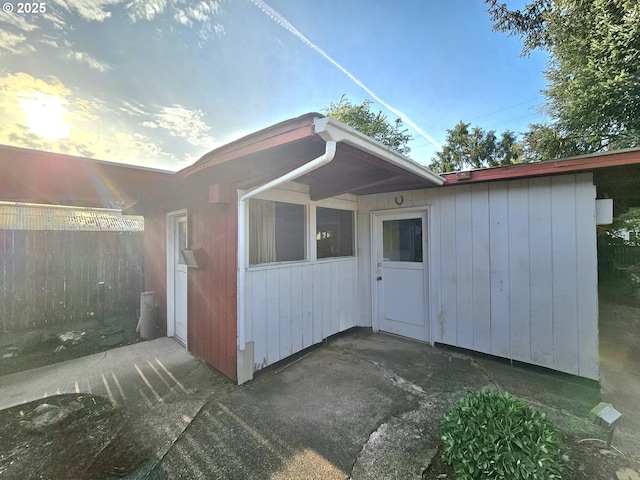 view of home's exterior