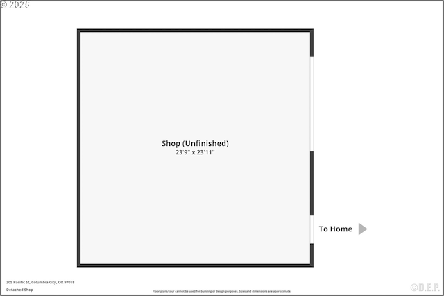 305 Pacific St, Columbia City, OR 97018 - floor plan / room layout