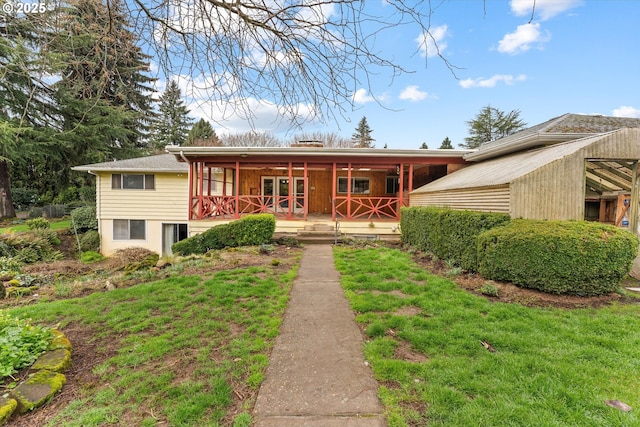 view of front of home