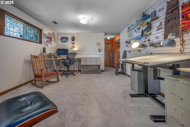 3511 NE Holman St, Portland, OR 97211 - carpeted office space featuring baseboards and a textured ceiling