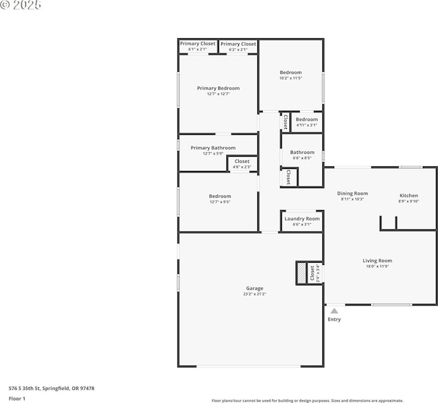 576 S 35th St, Springfield, OR 97478 - view of home floor plan