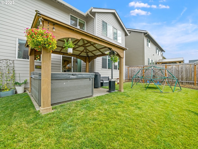 6212 N 87th Ave, Camas, WA 98607 - view of side of property with a hot tub and a gazebo