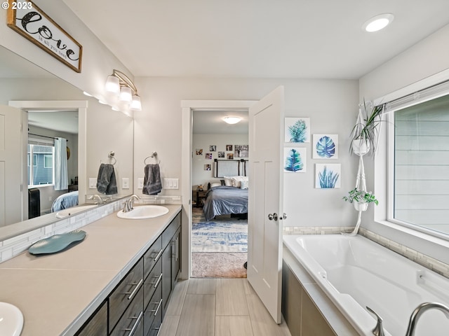 6212 N 87th Ave, Camas, WA 98607 - full bath with ensuite bathroom, double vanity, and a garden tub