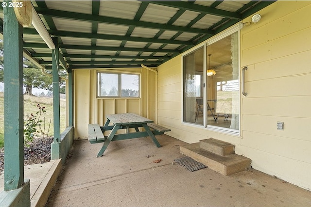 view of sunroom / solarium