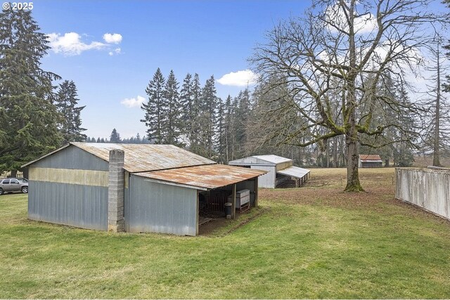 view of horse barn