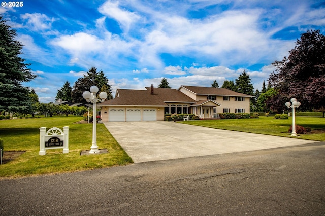 1218 SE Single Tree Dr, Vancouver, WA 98683 - view of front of property featuring an attached garage, a front lawn, and driveway