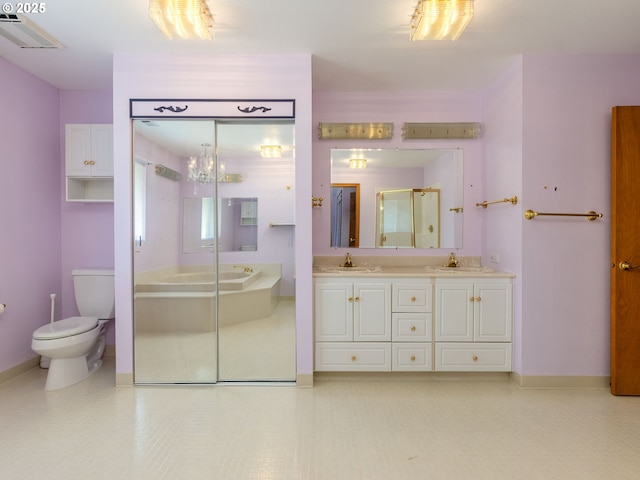 1218 SE Single Tree Dr, Vancouver, WA 98683 - full bath featuring a stall shower, double vanity, and a garden tub
