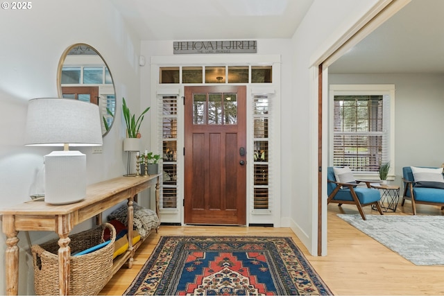 20015 NE 234th St, Battle Ground, WA 98604 - foyer entrance featuring light wood-type flooring and baseboards