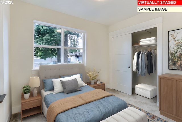7762 SW Bonita Blvd, Tigard, OR 97224 - bedroom with light carpet and a closet