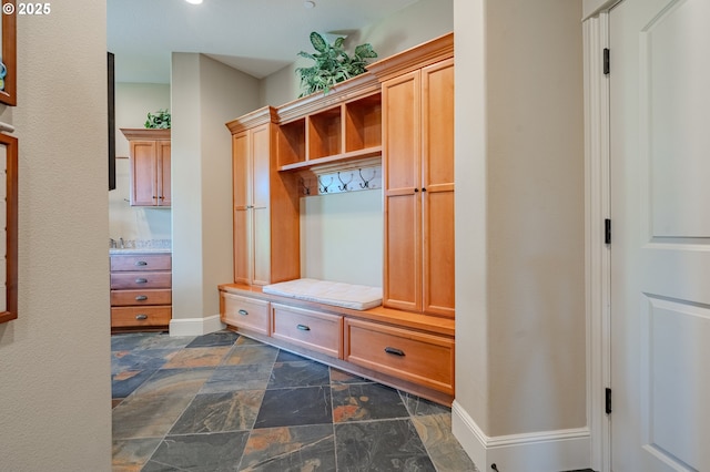21106 NW 3rd Ct, Ridgefield, WA 98642 - mudroom with dark stone finish floors and baseboards