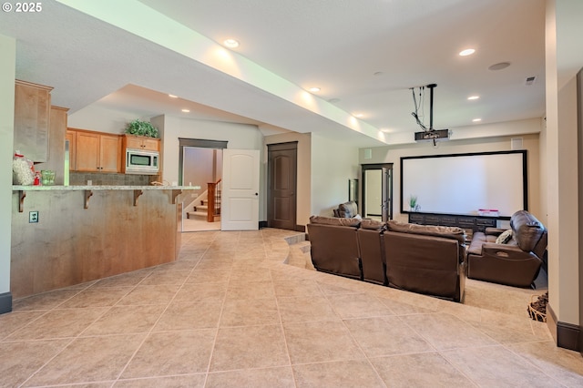 21106 NW 3rd Ct, Ridgefield, WA 98642 - cinema featuring recessed lighting and light tile patterned floors