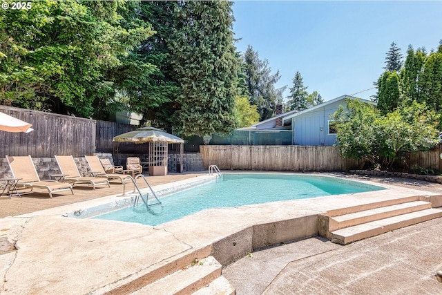22692 SW Highland Dr, Sherwood, OR 97140 - view of pool with a patio area and a fenced backyard
