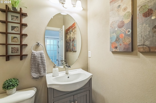 11433 SE Bethany Dr, Happy Valley, OR 97086 - half bathroom featuring vanity and toilet