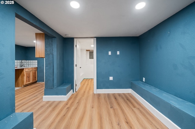 2360 N R St, Washougal, WA 98671 - empty room featuring light wood finished floors and recessed lighting