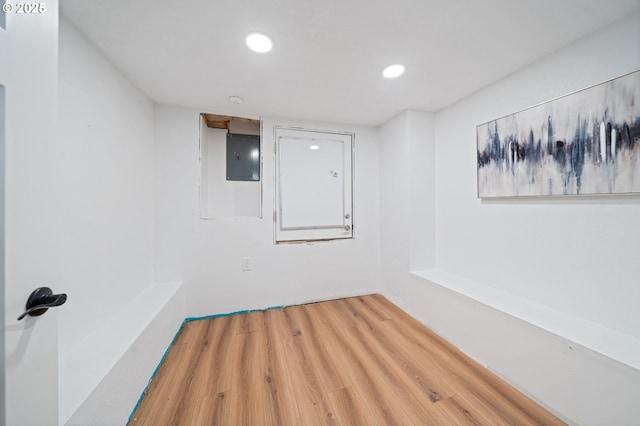 2360 N R St, Washougal, WA 98671 - empty room with wood finished floors and recessed lighting