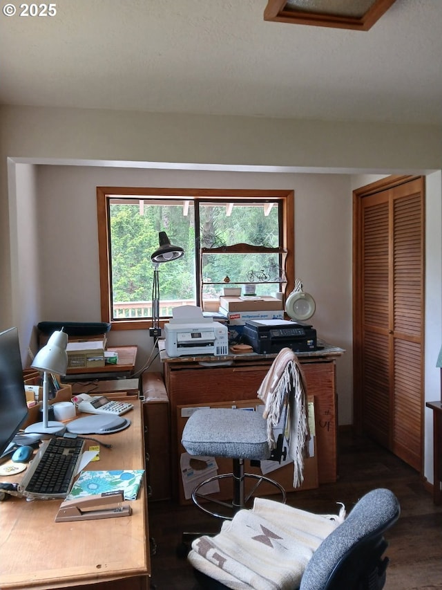 9655 8th St, Bay City, OR 97107 - office with dark wood-style floors and plenty of natural light