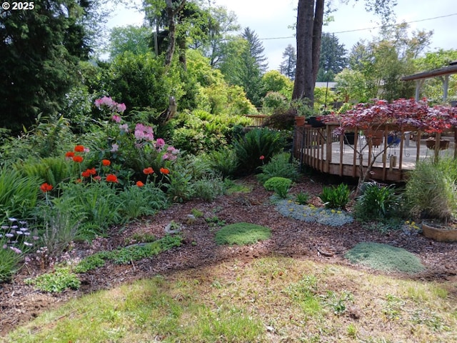 9655 8th St, Bay City, OR 97107 - view of yard featuring a deck