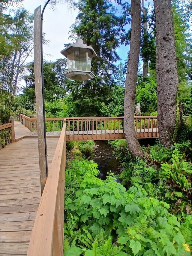 9655 8th St, Bay City, OR 97107 - view of wooden deck
