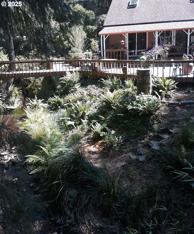 9655 8th St, Bay City, OR 97107 - view of yard featuring a wooden deck