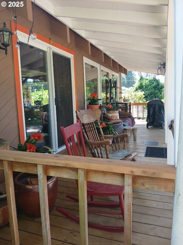 9655 8th St, Bay City, OR 97107 - wooden deck with a grill