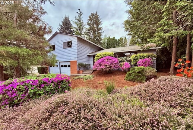 exterior space featuring an attached garage