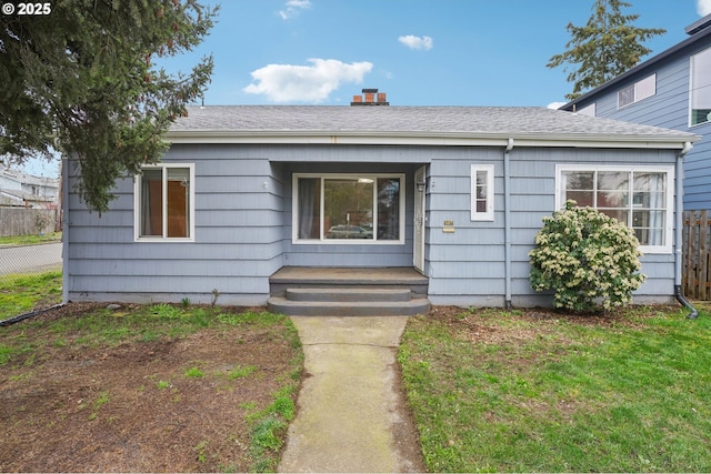 6536 SE Flavel St, Portland, OR 97206 - view of front of property with a chimney