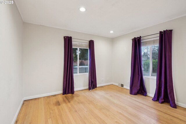 6536 SE Flavel St, Portland, OR 97206 - full bathroom featuring a garden tub, a shower stall, toilet, tile patterned floors, and recessed lighting