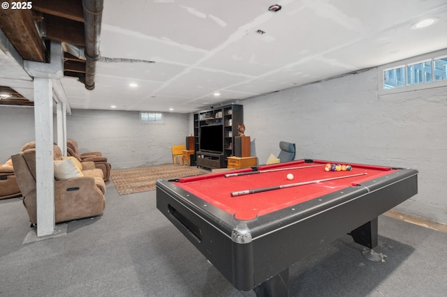 22405 NE 167th Ave, Battle Ground, WA 98604 - recreation room with pool table and recessed lighting