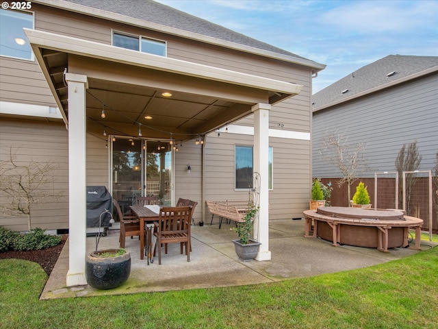 view of patio / terrace with area for grilling