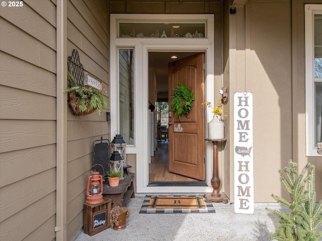 view of property entrance