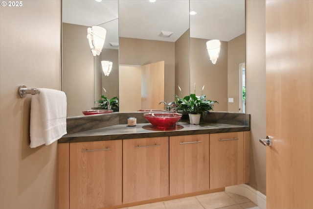 22040 Shannon Pl, West Linn, OR 97068 - bathroom featuring vanity and tile patterned flooring