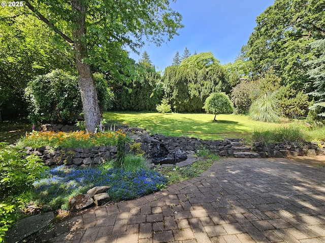 3185 Granada Way, Salem, OR 97302 - view of green lawn with a patio
