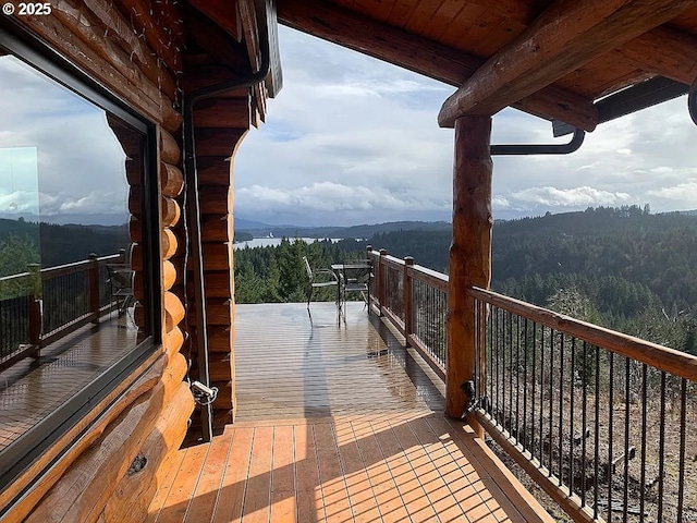55778 SW Scoggins Valley Rd, Gaston, OR 97119 - balcony with a forest view and a mountain view