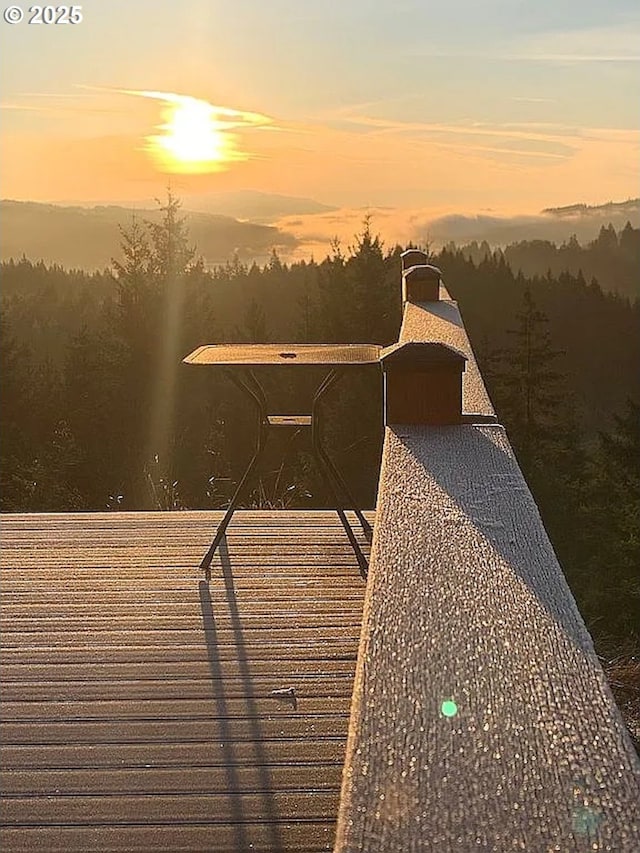 55778 SW Scoggins Valley Rd, Gaston, OR 97119 - dock with a forest view