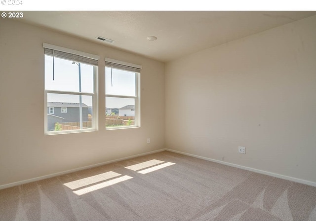 view of carpeted empty room