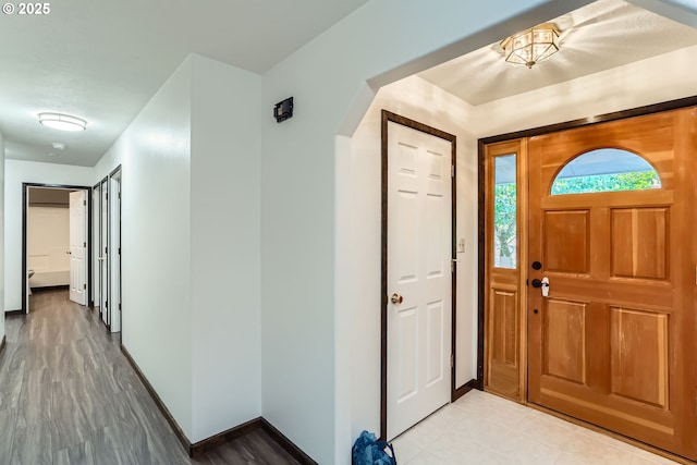 23535 SW Newland Rd, Wilsonville, OR 97070 - entrance foyer with baseboards and light wood-type flooring