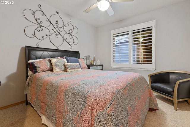 24150 NW Green Mountain Rd, Banks, OR 97106 - bedroom featuring carpet, ceiling fan, and baseboards