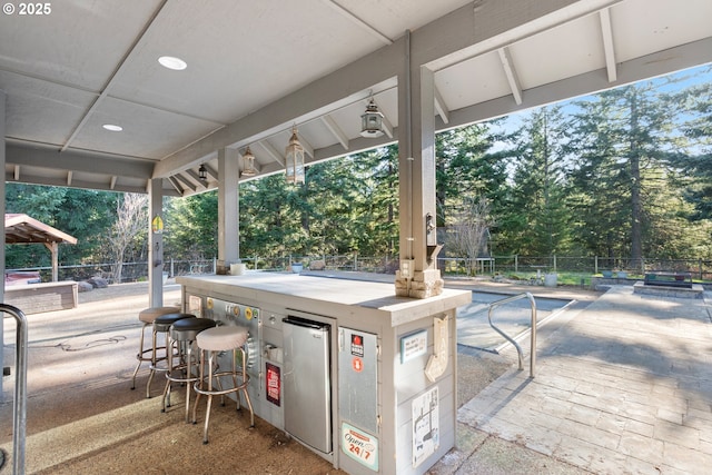 24150 NW Green Mountain Rd, Banks, OR 97106 - view of patio / terrace with view of scattered trees