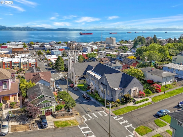 1078 Harrison Ave, Astoria, OR 97103 - bird's eye view of a water and mountain view
