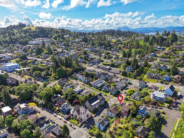 1078 Harrison Ave, Astoria, OR 97103 - aerial view of residential area featuring mountains