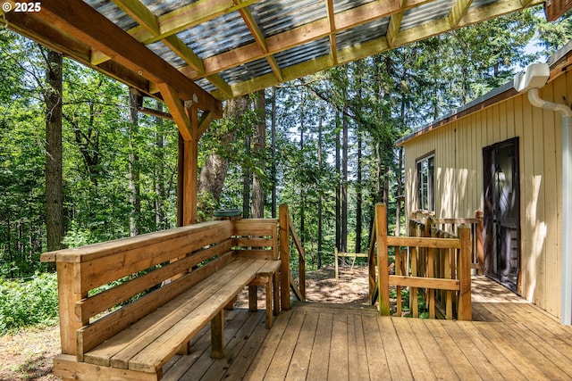 32468 Dillard Rd, Eugene, OR 97405 - view of wooden deck