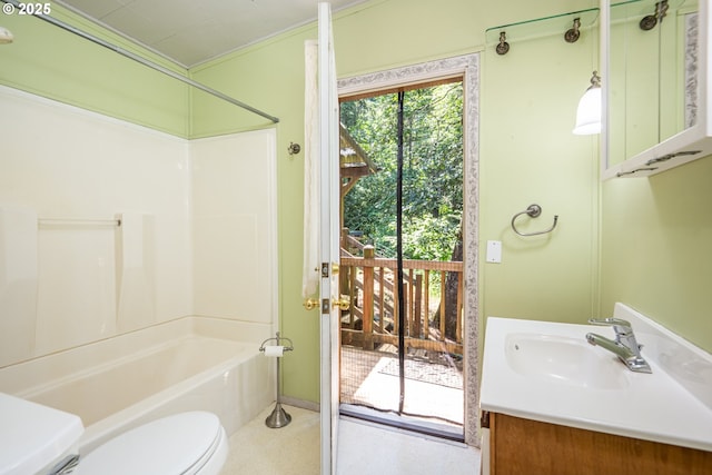 32468 Dillard Rd, Eugene, OR 97405 - bathroom with vanity and shower / bathtub combination