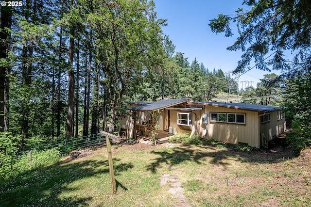 32468 Dillard Rd, Eugene, OR 97405 - rear view of property featuring a wooden deck