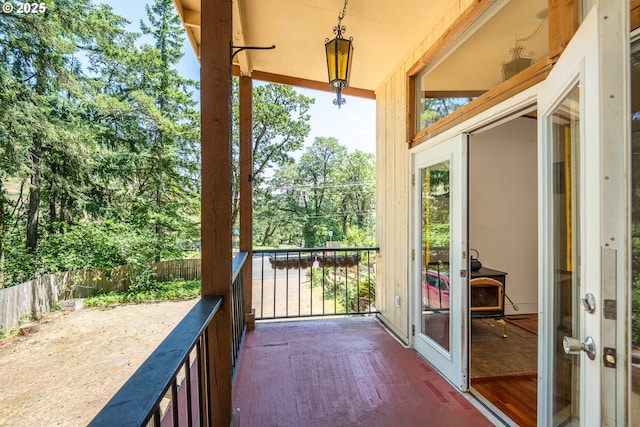 32468 Dillard Rd, Eugene, OR 97405 - balcony featuring view of scattered trees