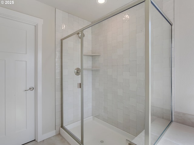 13863 SW Sabrina Ave, Tigard, OR 97140 - bathroom featuring a stall shower and recessed lighting