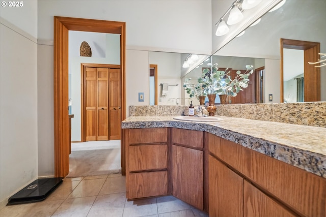 13305 Fox Run, Lake Oswego, OR 97034 - full bathroom featuring vanity and tile patterned flooring